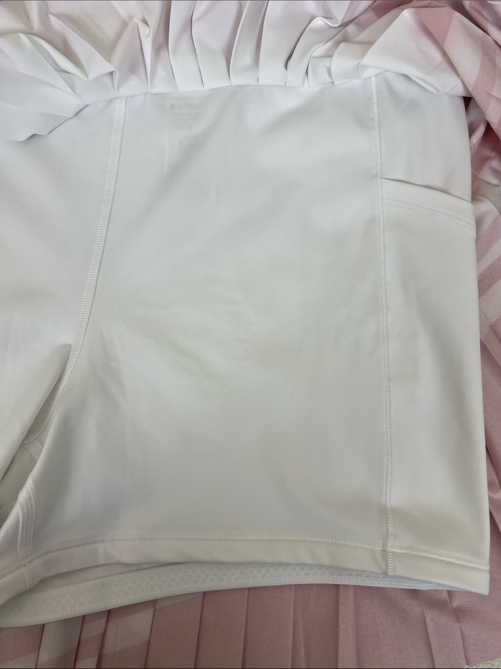 NWT Athleta Match Point Pleated Colorblock Skort Red White Size Large - Picture 10 of 10